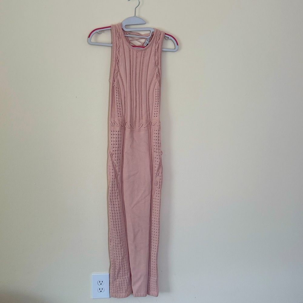 Ronny Kobo Pink Sleeveless Knit Dress